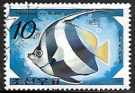 Stamps North Korea -  Logfin Bannerfish