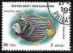 Stamps Madagascar -  Emperor Angelfish 