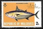 Stamps : Asia : Maldives :  Angler, Skipjack 