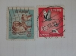 Stamps Japan -  Fauna