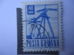 Stamps Romania -  Torre de Energía Alta Tensión.- 