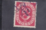Stamps Germany -  CIFRA Y CORNETA 