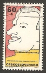 Stamps Czechoslovakia -  1727 - Vladimir Majakovskij, poeta sovietico