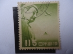 Stamps : Asia : Japan :  Estatua de Bronce del Gran Buda Amitabha de Kamakura  (Kanagawa-Japón)
