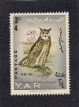 Stamps Yemen -  Lechuza