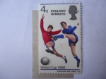 Sellos de Europa - Reino Unido -  Ganadores de Inglaterra - Campeonato de la Copa del Mundo 1966