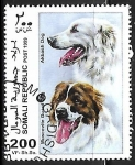 Stamps : Africa : Somalia :  Muscovite Guard Dog and Akbash Dog