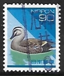 Stamps Japan -  Spot-billed Duck 