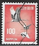 Stamps Japan -  Red-crowned Cranes