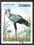 Stamps : Africa : Republic_of_the_Congo :  Sagittarius Serpentarius