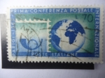 Stamps Italy -  Conferencia de la primera Conferencia Postal Internacional en París, 1863-1963 