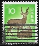 Stamps Japan -  Sika Deer