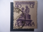 Stamps Poland -  Nicolás Copérnico (1473-1543) - Monumento en Varsovia.