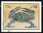 Stamps United Arab Emirates -  Seven-eleven Crab 