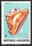 Stamps Maldives -  Helmet Shell