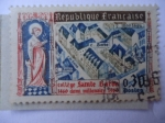 Stamps France -  Colegio Sainte Barbe - Medio Milenio (1460-1960) Colegio Santa Barbara.