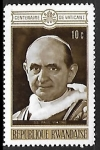 Stamps : Africa : Rwanda :  Papa Pablo VI