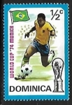 Stamps Dominica -  Brazil