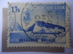 Stamps : Europe : Belgium :  Canal-Obras Hidráulicas - Liege 1939