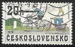 Stamps Czechoslovakia -  Bicicleta 1978