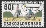 Stamps Czechoslovakia -  Bicicletas 1886