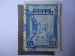 Stamps : America : Guatemala :  fray Bartolomé de las Casas y la Nativa.