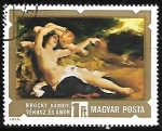 Stamps Hungary -  Venus and Cupid by Brocky