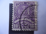 Stamps Mexico -  Cruz de Palenque (Relieve de Estuco) Etnias e Historias.