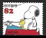 Stamps Japan -  Snoopy and Woodstock 