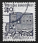 Stamps Germany -  Stronghold Trifels in the Palatinate