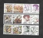 Stamps Spain -  Edf 2460-2468 - Centenarios