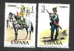 Stamps : Europe : Spain :  Edf 2350-2352 - Uniformes Militares (VI Grupo)