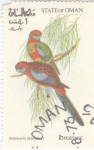 Stamps Oman -  AVES- PENNENTS 