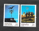 Stamps : Europe : Spain :  Edf 3472-3473 - Cine Español