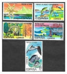 Stamps Spain -  Edf 2469-2473 - Protección de la Naturaleza