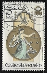 Stamps Czechoslovakia -  Reloj de la Tore Praga