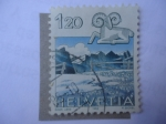 Stamps Switzerland -  Aries - Graustock - Signos y Paisajes del Zodiaco.