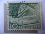 Stamps Switzerland -  Ferrocarril de Montaña, a Rocher de Naye - Paisaje 
