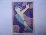 Stamps Venezuela -  XIX Juegos Olímpicos - Disparo de Pistola.