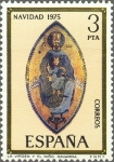 Stamps Spain -  ESPAÑA 1975 2300 Sello Nuevo Navidad La Virgen y el Niño retablo Santuario San Miguel c/señal charne