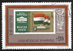 Stamps Hungary -  IBRA '73 - Bandera Húngara 