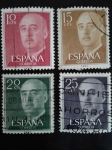 Stamps Spain -  Franco el Caudillo
