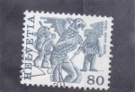 Stamps Switzerland -  FIESTA POPULAR BASILEA 