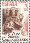 Stamps Spain -  ESPAÑA 1976 2306 Sello Nuevo Año Santo Compostelano. Virgen Peregrina Pontevedra