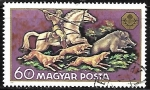 Stamps Hungary -  Caza