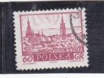 Stamps : Europe : Poland :  panorámica de Kalisz