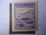 Stamps Chile -  Tanque de Petroleo.