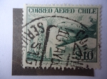 Stamps Chile -  Torre de Perforación de Petroleo - Avión.