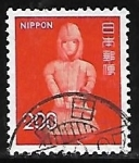 Stamps Japan -  Escultura de Warrior