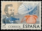 Stamps Spain -  ESPAÑA 1976 2311 Sello Nuevo Centenario del Telefono Graham Bell